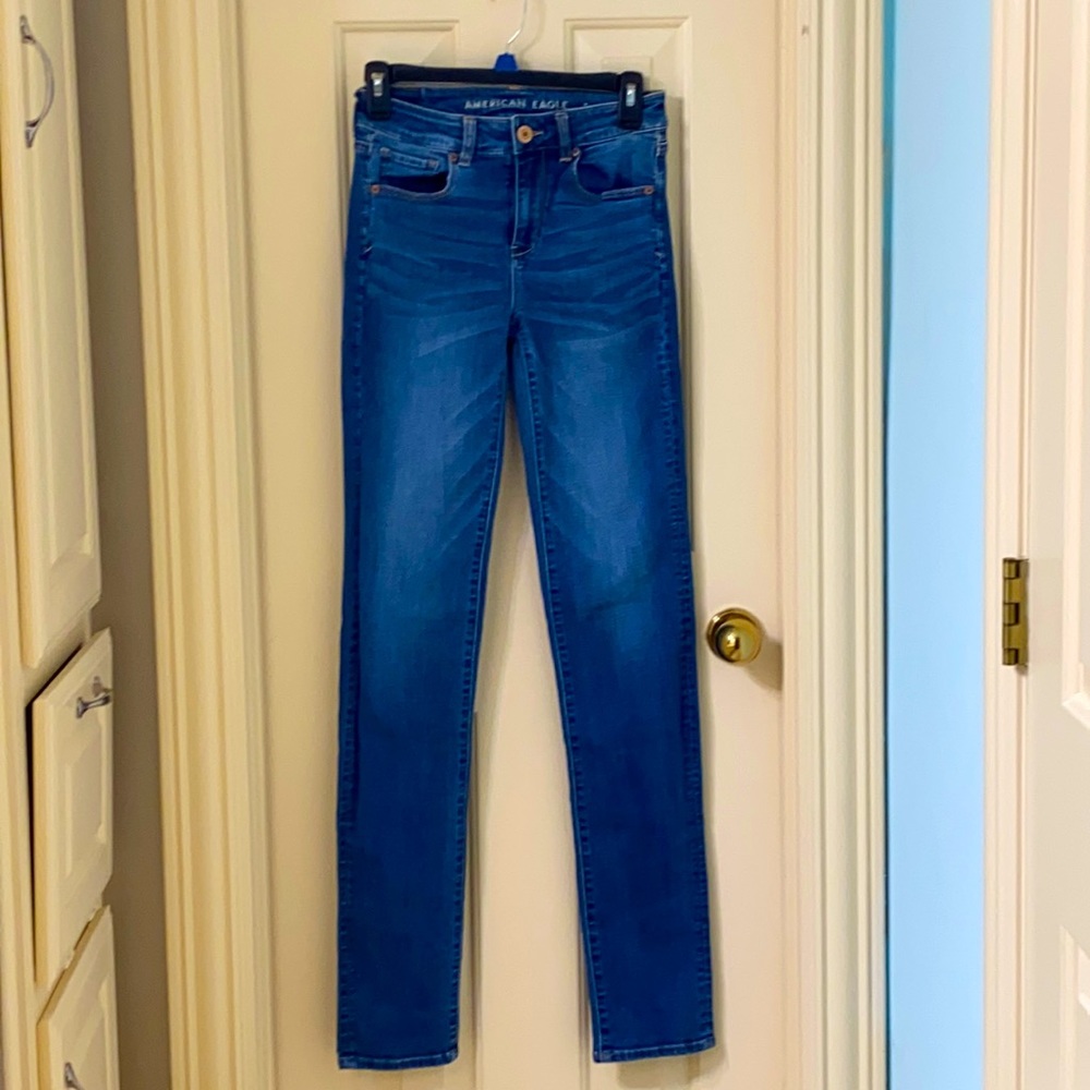 Extra long super stretch skinny jeans barely worn